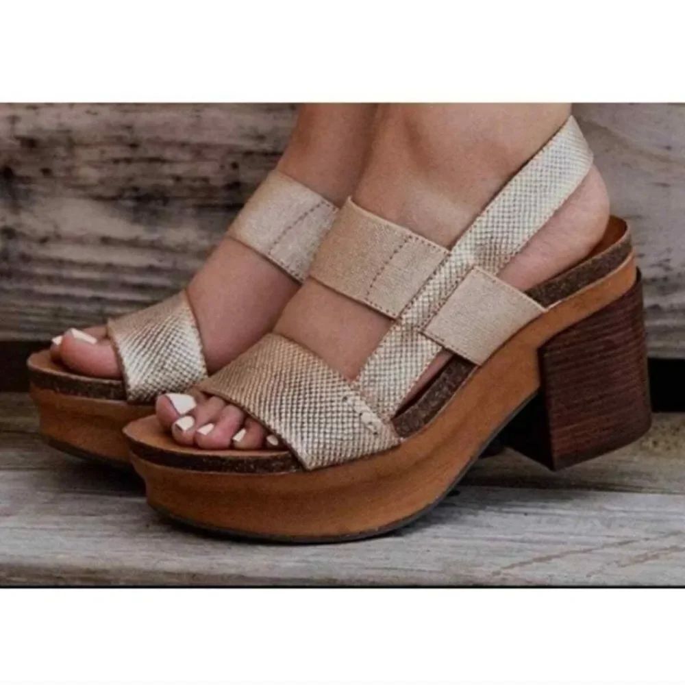 OTBT Indio Wedge Platform Heeled Sandals Size 8.5